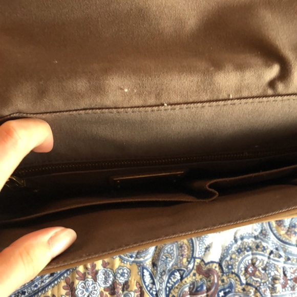 J. Crew bicolor large leather satchel briefcase - Picture 5 of 14